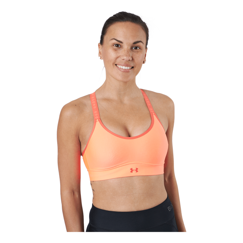 Under Armour Infinity Mid Covered Women's Sports Bra, Electric Tangerine