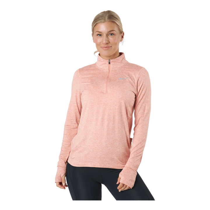 Nike Element Women's 1/2-zip R Lt Madder Root/reflective Silv