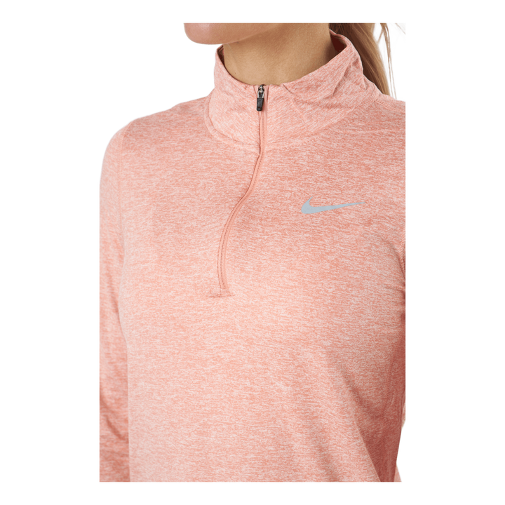 Nike Element Women's 1/2-zip R Lt Madder Root/reflective Silv