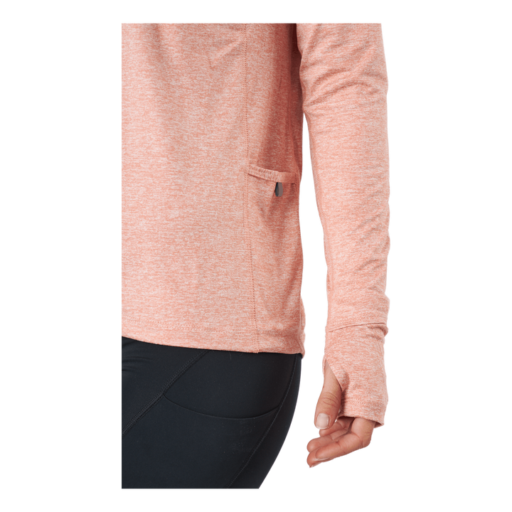 Nike Element Women's 1/2-zip R Lt Madder Root/reflective Silv