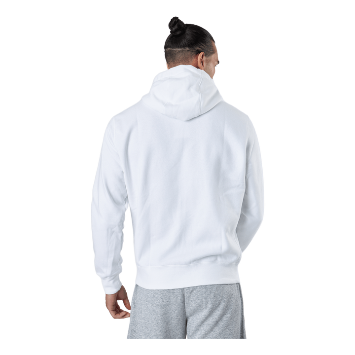 Sportswear Club Fleece Men's Full-Zip Hoodie WHITE/WHITE/BLACK