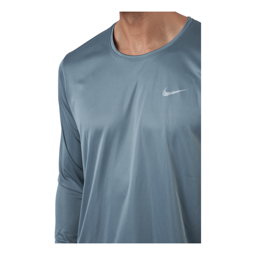 Dri-FIT Miler Men's Long-Sleeve Running Top SMOKE GREY/REFLECTIVE SILV