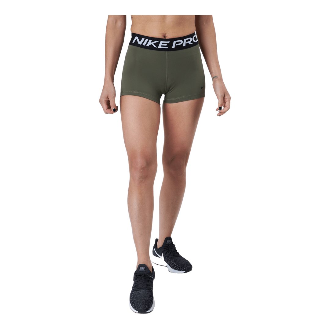 Nike Pro Women's 3" Shorts Medium Olive/black/black