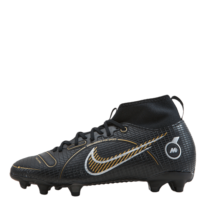 Junior Superfly 8 Academy Fg/mg Black/metallic Gold-metallic S