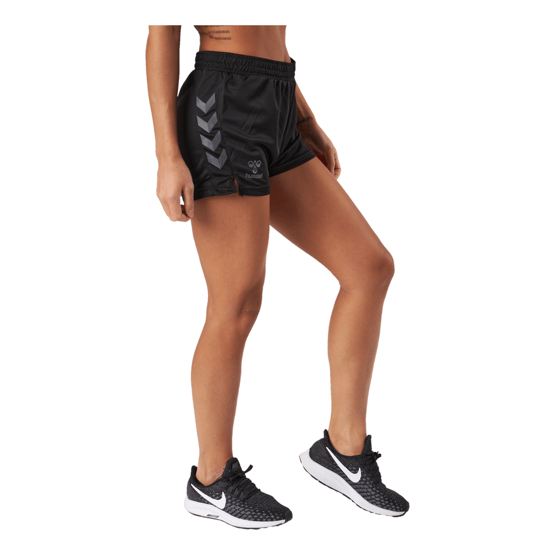 Hmlongrid Poly Shorts Wo Jet Black/forged Iron