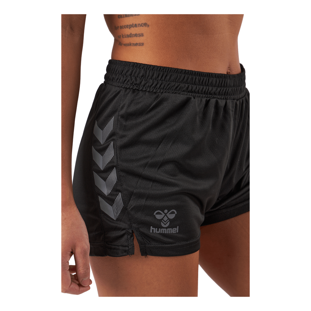 Hmlongrid Poly Shorts Wo Jet Black/forged Iron