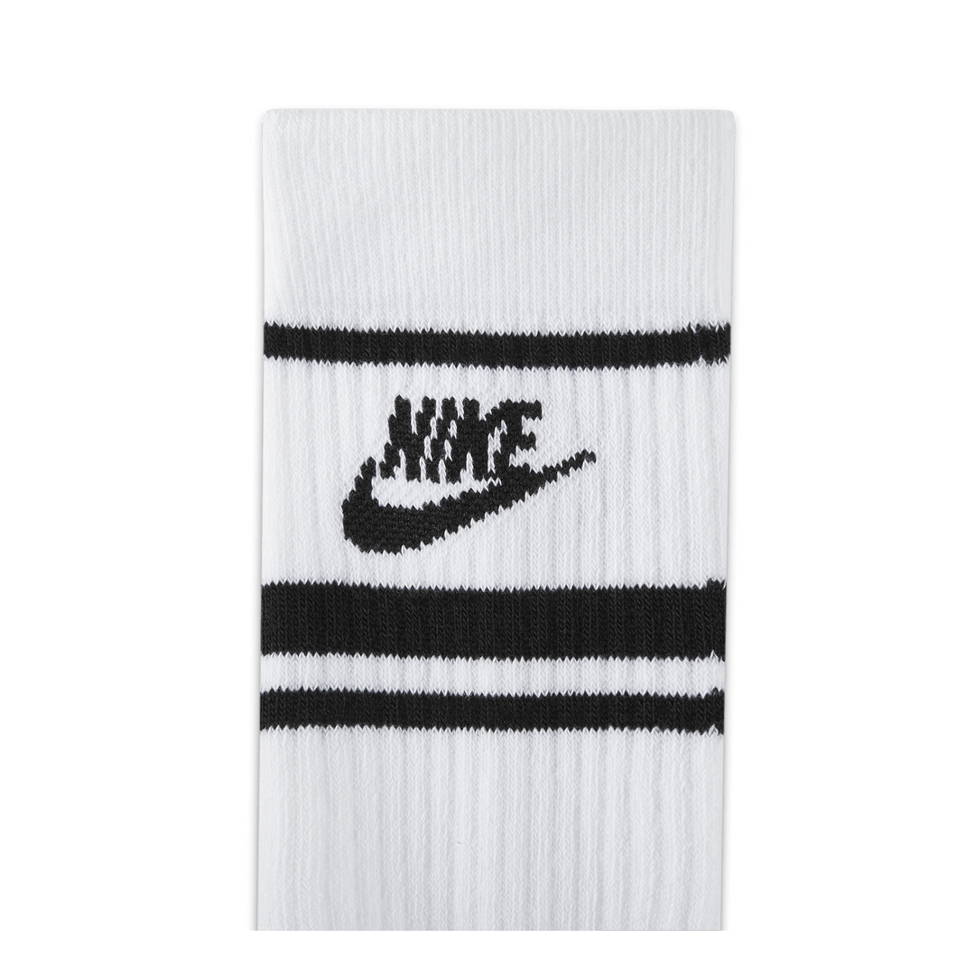 Sportswear Everyday Essential Crew Socks (3 Pairs) WHITE/BLACK/BLACK