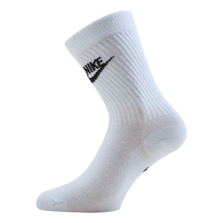 Sportswear Everyday Essential Crew Socks (3 Pairs) WHITE/BLACK