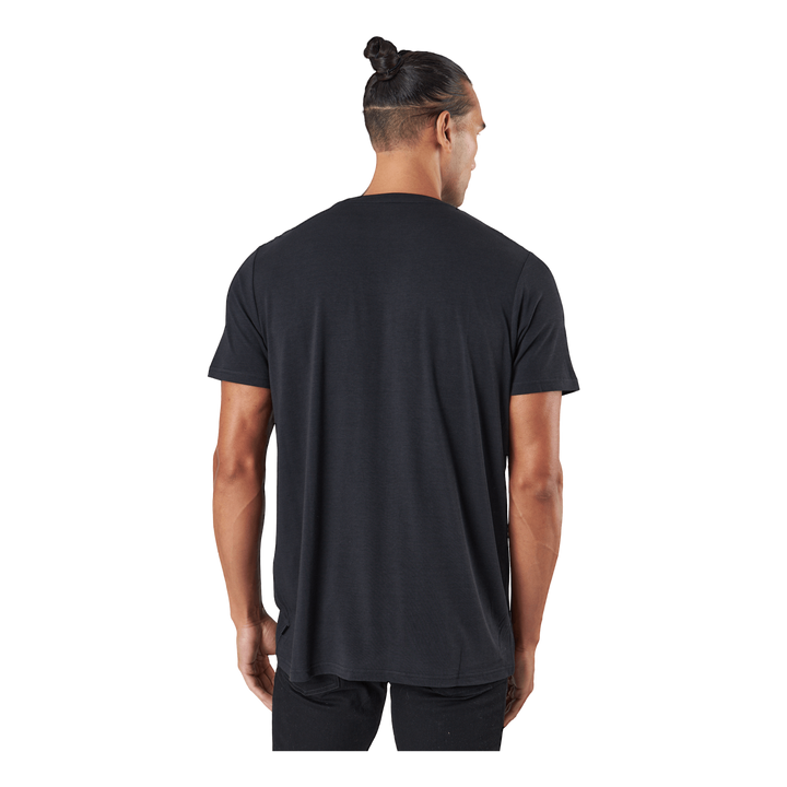 R-neck Tee Bamboo Black