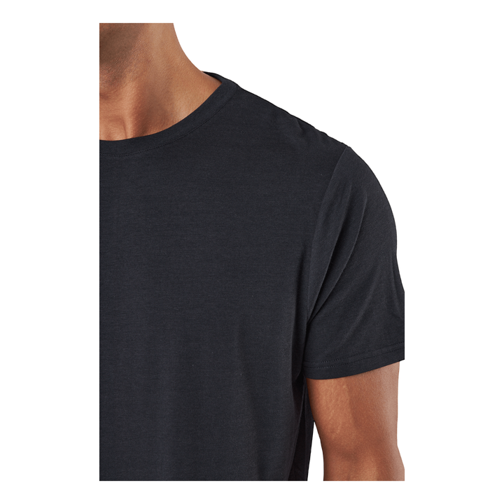 R-neck Tee Bamboo Black