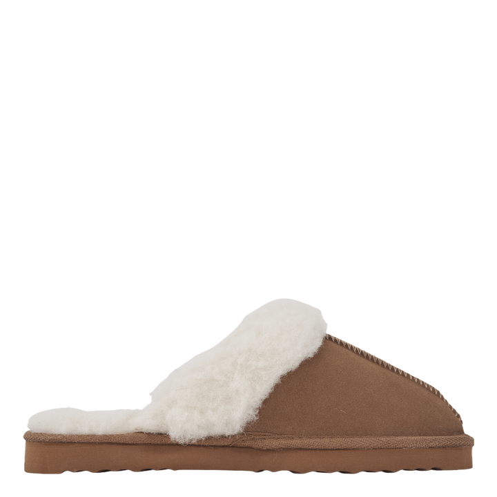 Tamara W Warm Leather Slipper Sudan Brown