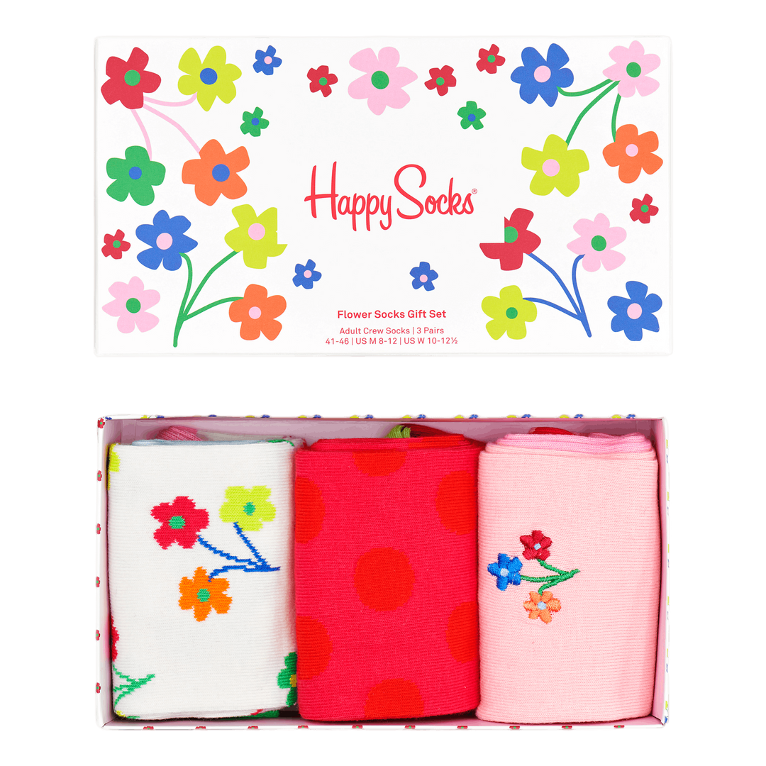 3-pack Flower Socks Gift Set 3300