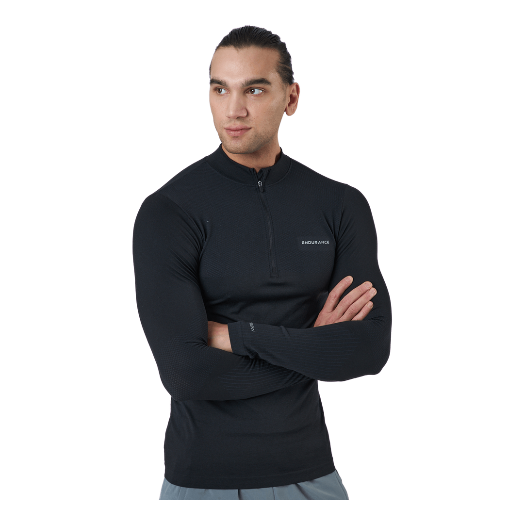 Jaro M Seamless Midlayer Dark Grey Melange