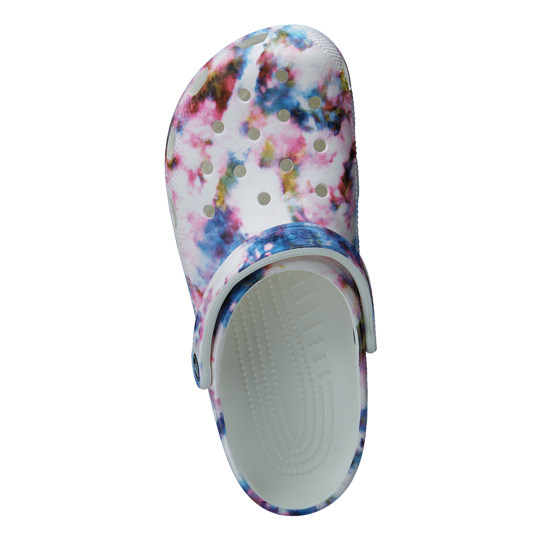 Classic Tie Dye Graphic Clog Garnet/multi