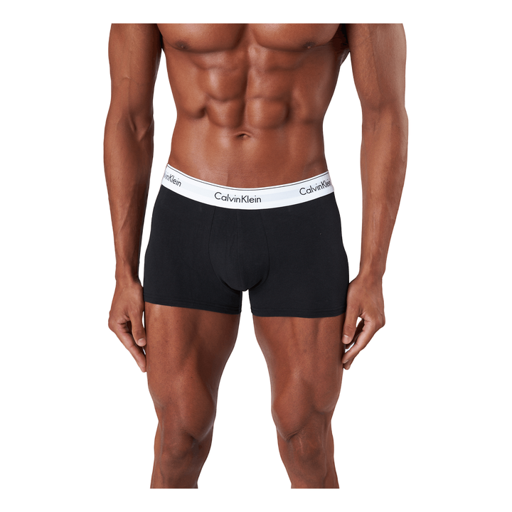 Modern Ctn Stretch Trunk 3Pk Black