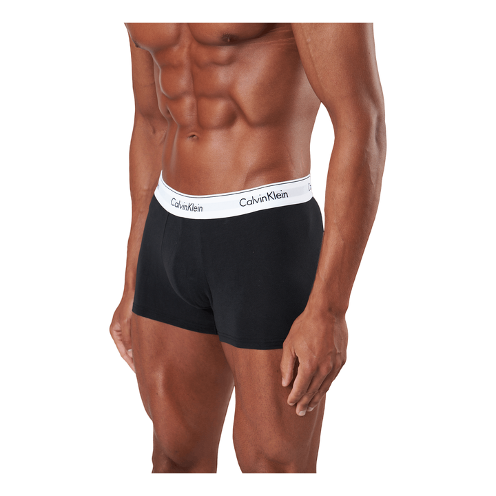 Modern Ctn Stretch Trunk 3Pk Black