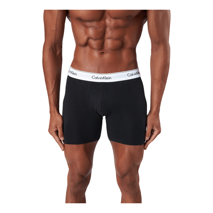 Modern Ctn Stretch Boxer Brief 3Pk Black