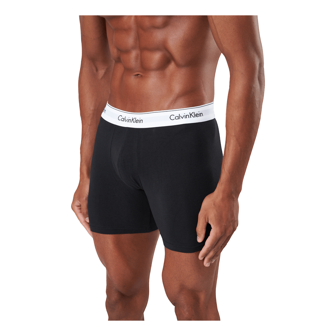 Modern Ctn Stretch Boxer Brief 3Pk Black