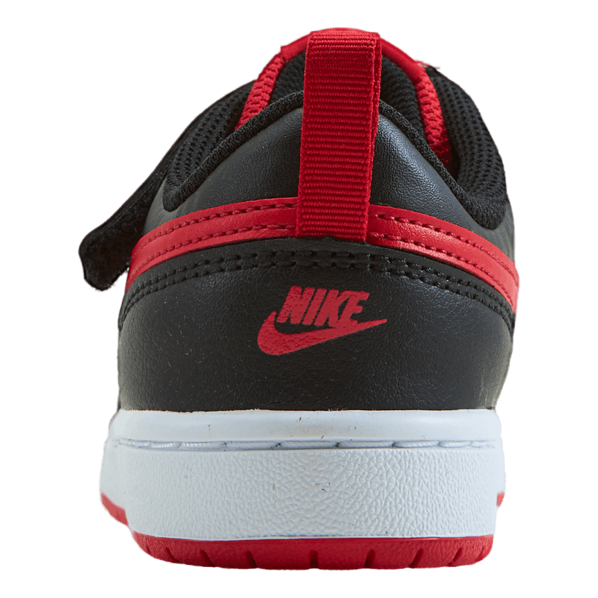 Court Borough Low 2 Little Kids' Shoes BLACK/UNIVERSITY RED-WHITE