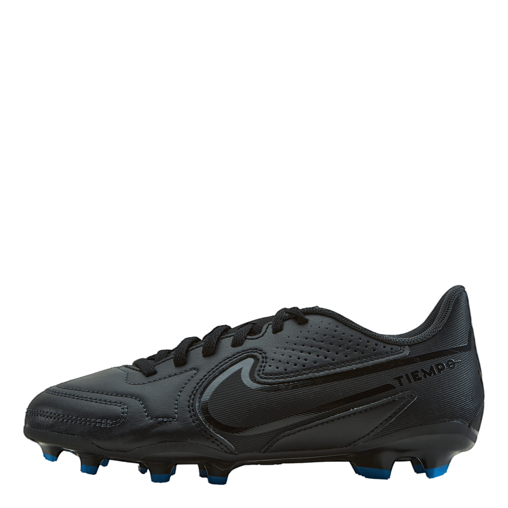 Junior. Tiempo Legend 9 Club MG Little/Big Kids' Multi-Ground Soccer Cleats BLACK/BLACK-SUMMIT WHITE-LT PHOTO
