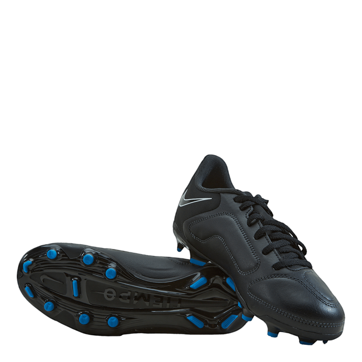 Junior. Tiempo Legend 9 Club MG Little/Big Kids' Multi-Ground Soccer Cleats BLACK/BLACK-SUMMIT WHITE-LT PHOTO BLUE