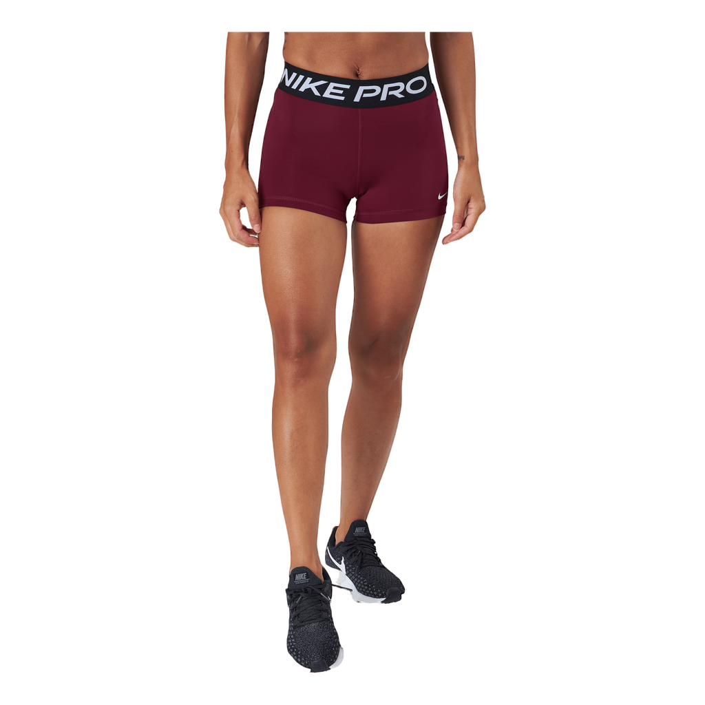 Nike Nike Pro Women s 3 Shorts Dark Beetroot black white Sportamore