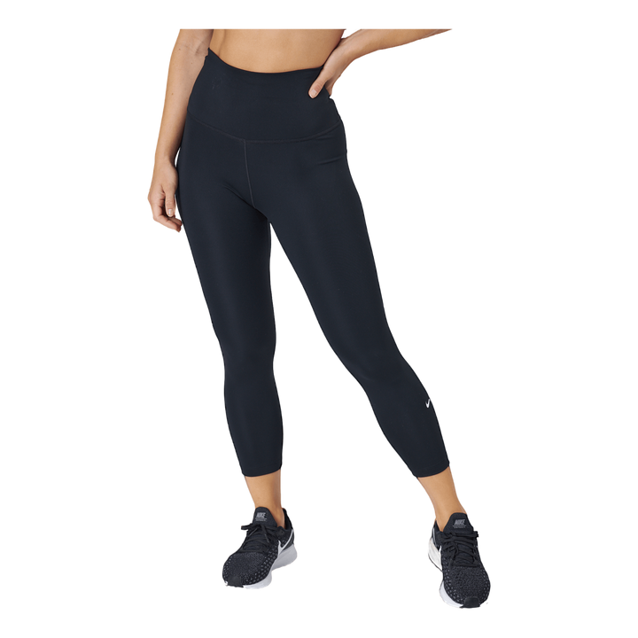 Dri-FIT One Women's High-Rise Cropped Leggings BLACK/WHITE