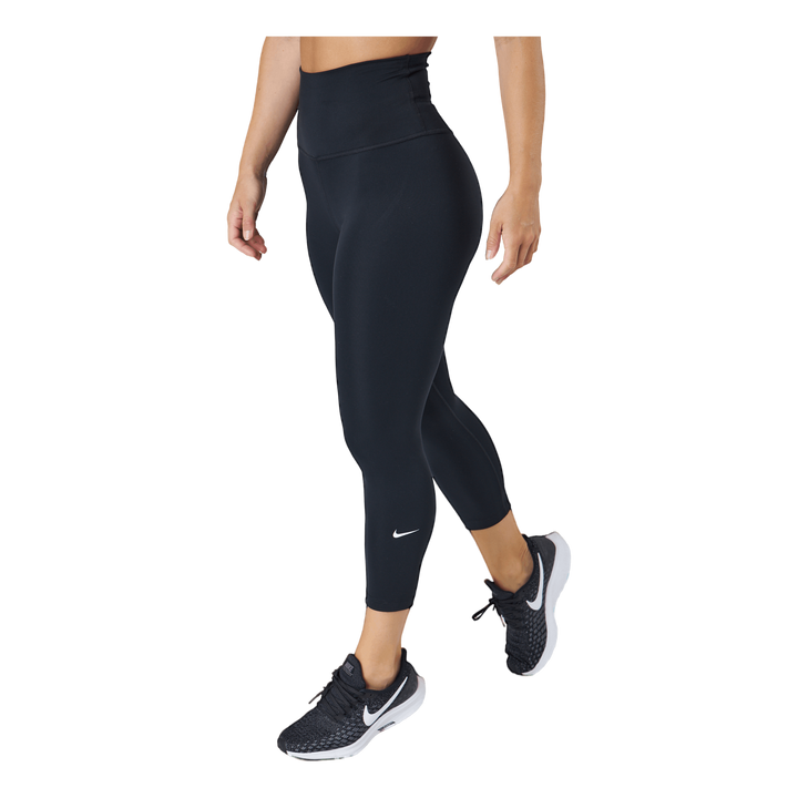 Dri-FIT One Women's High-Rise Cropped Leggings BLACK/WHITE