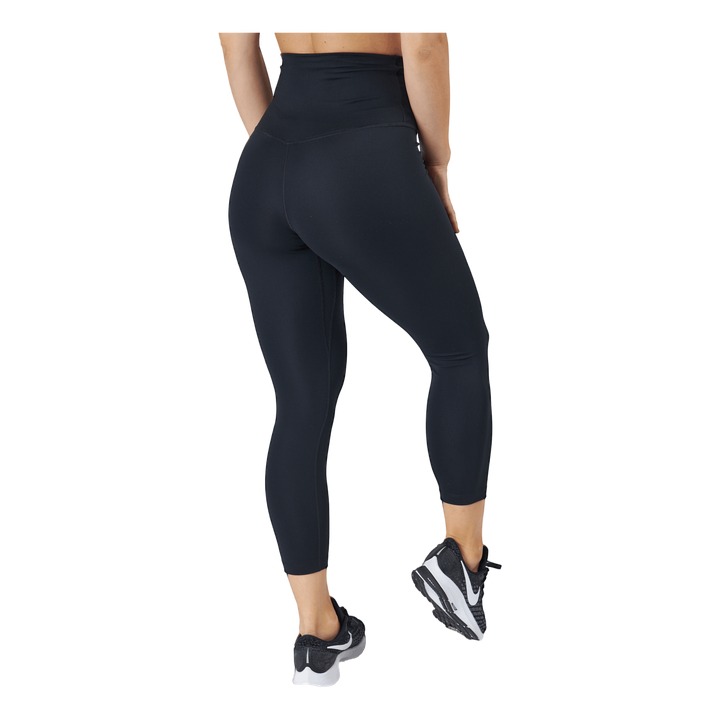 Dri-FIT One Women's High-Rise Cropped Leggings BLACK/WHITE