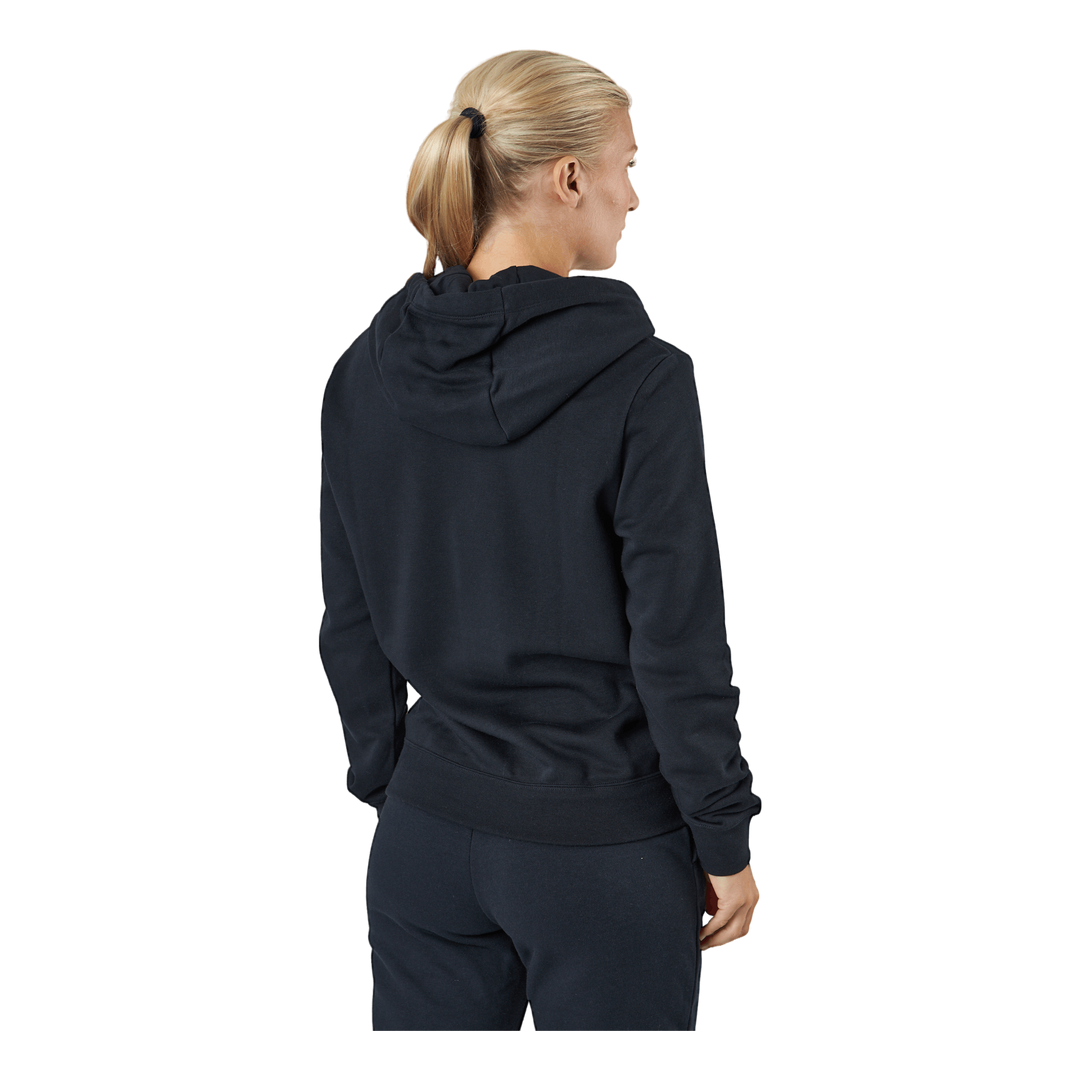 Sportswear Club Fleece Women's Logo Pullover Hoodie BLACK/WHITE
