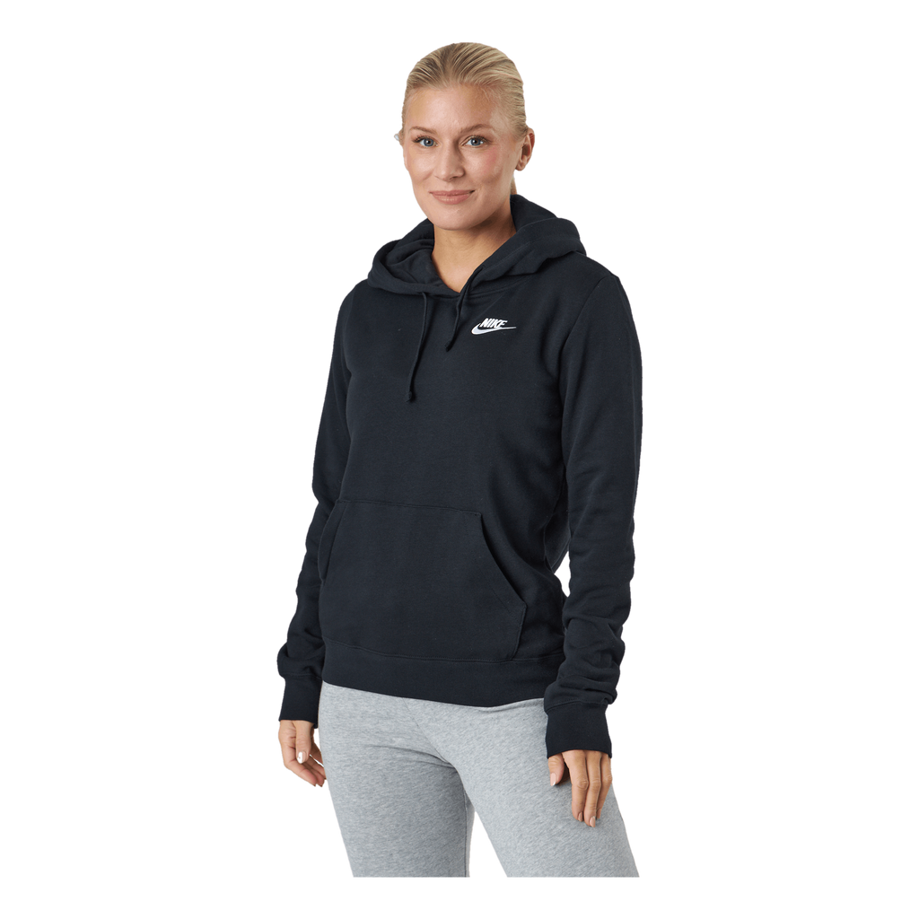 Nike Sportswear Club Fleece Women s Pullover Hoodie BLACK WHITE Sportamore