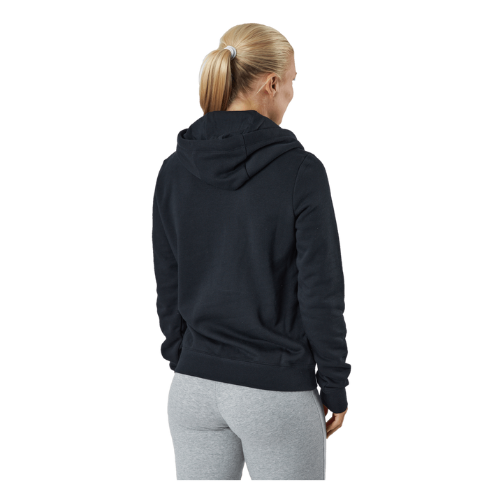 Sportswear Club Fleece Women's Pullover Hoodie BLACK/WHITE