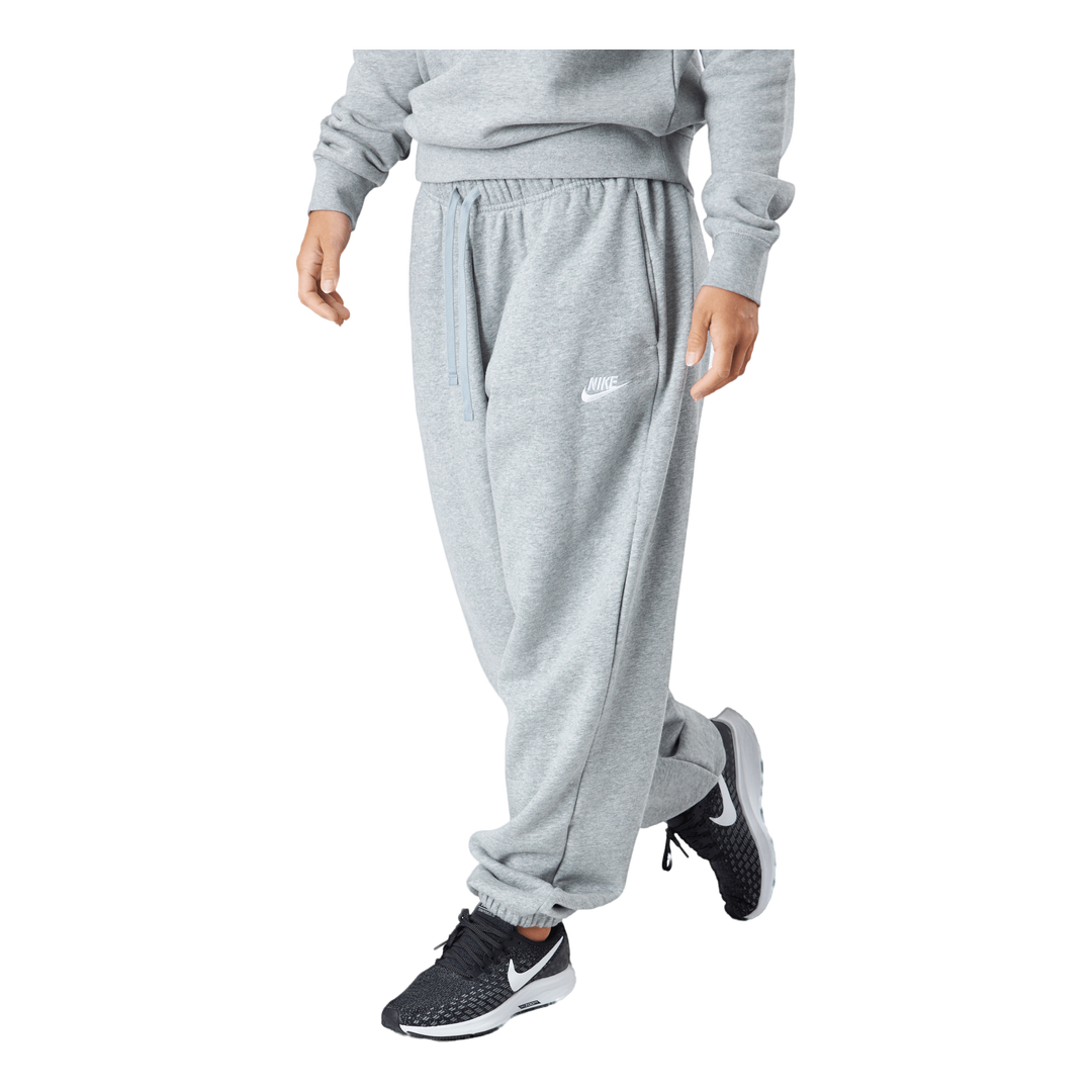 Sportswear Club Fleece Women's Mid-Rise Pants DK GREY HEATHER/WHITE