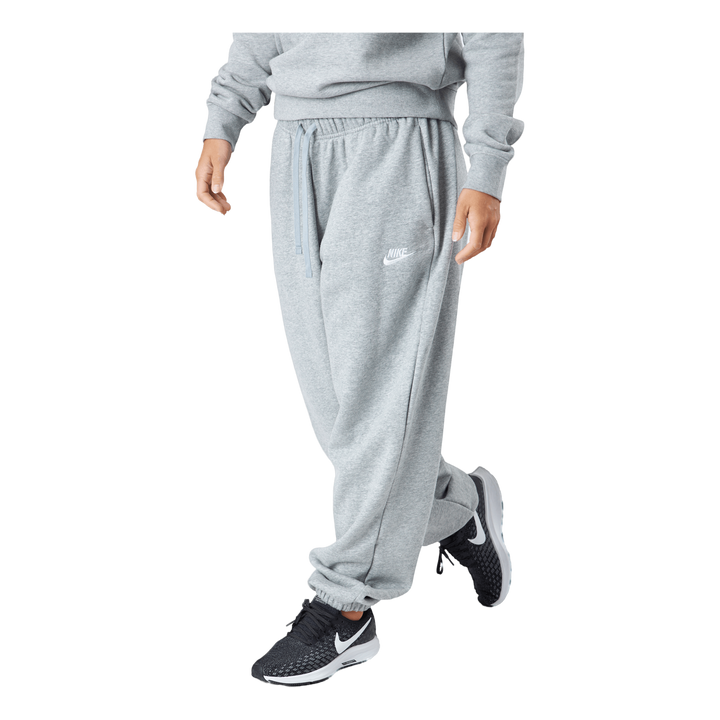 Sportswear Club Fleece Women's Mid-Rise Pants DK GREY HEATHER/WHITE