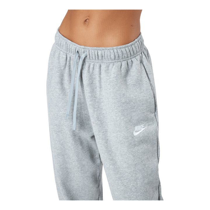 Sportswear Club Fleece Women's Mid-Rise Pants DK GREY HEATHER/WHITE