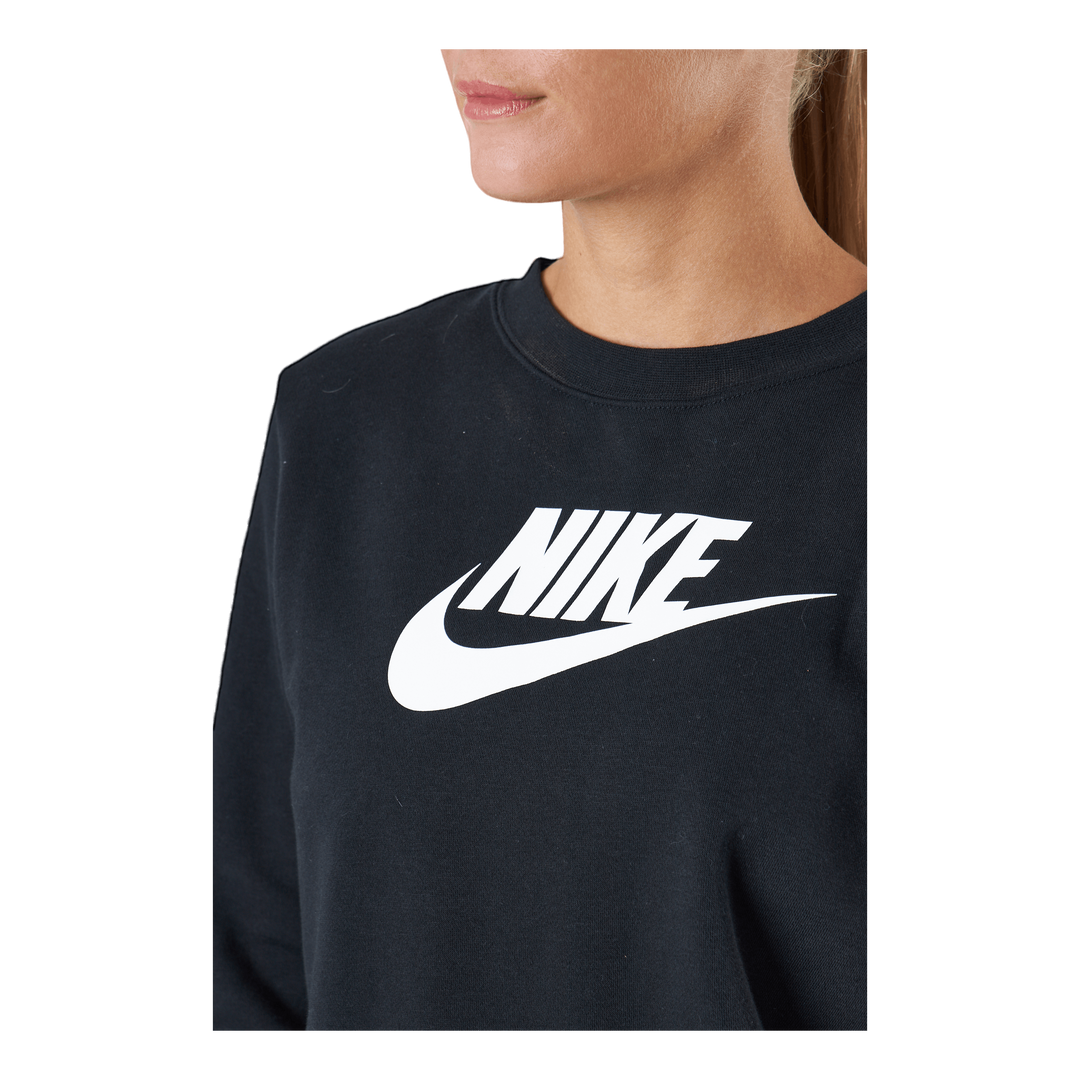 Nike Sportswear Club Fleece Women s Crew BLACK WHITE Sportamore