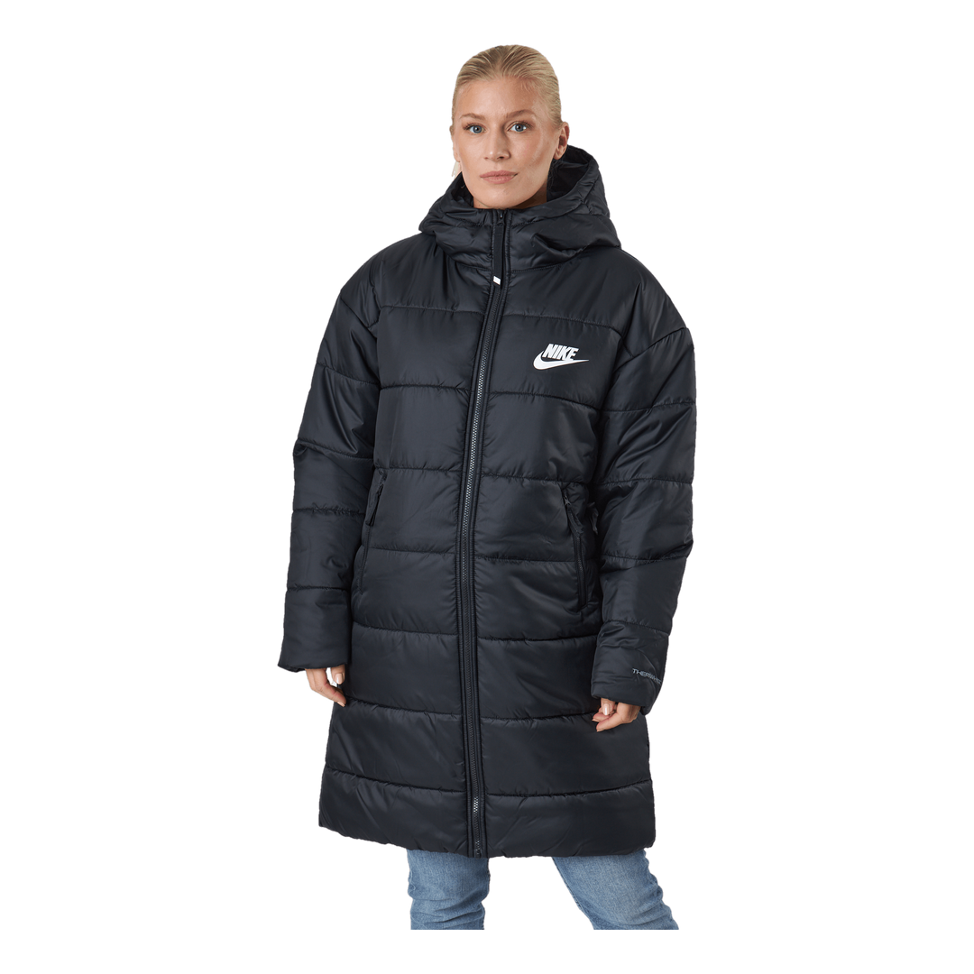Nike W Nsw Syn Tf Rpl Hd Parka Black black white Sportamore