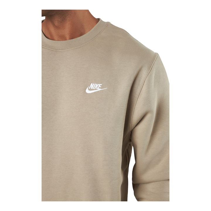 Nike Sportswear Club Fleece Cr Khaki/white