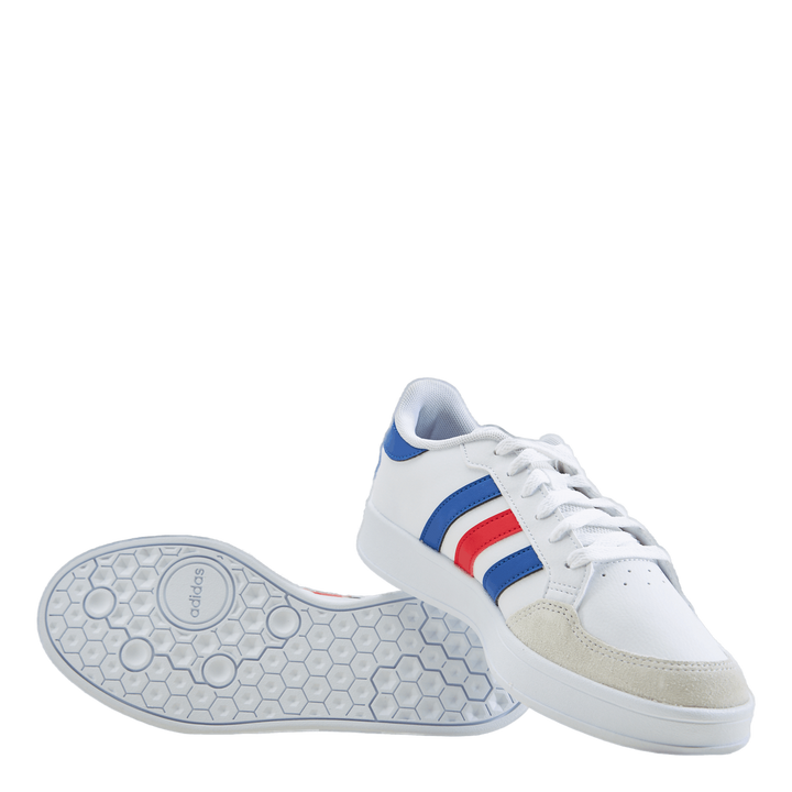 Breaknet Court Lifestyle Shoes Cloud White / Royal Blue / Vivid Red