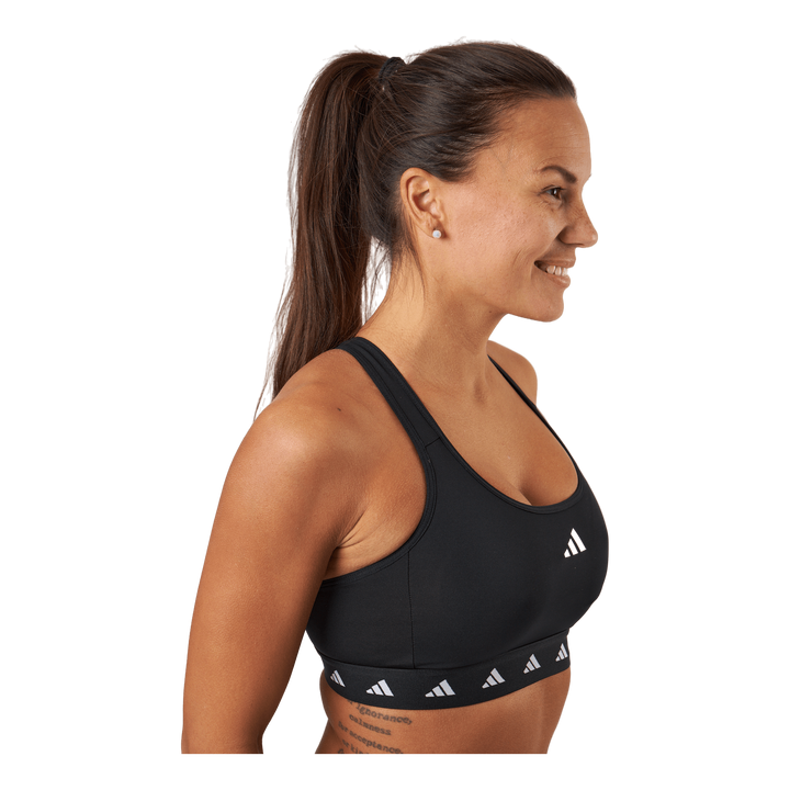 Powerreact Training Medium-Support Techfit Bra Black