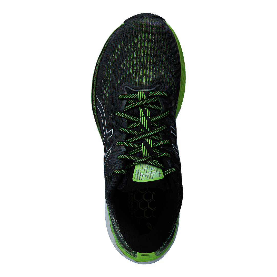 Gel-kayano 28 Black/hazard Green