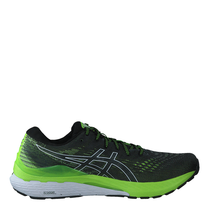 Gel-kayano 28 Black/hazard Green