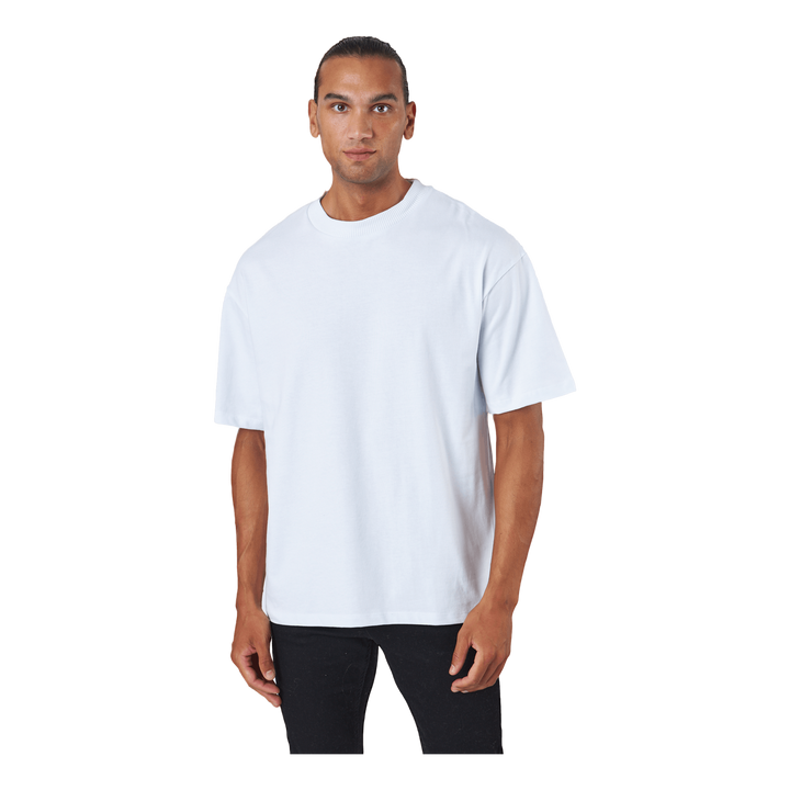 Jprblakam Clean Ss Tee Crew Ne White