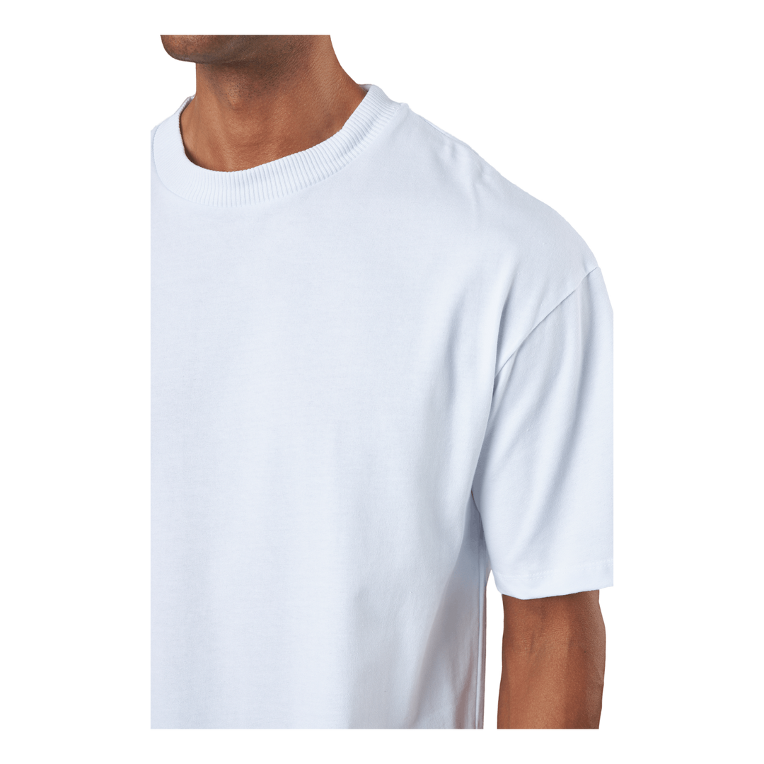 Jprblakam Clean Ss Tee Crew Ne White