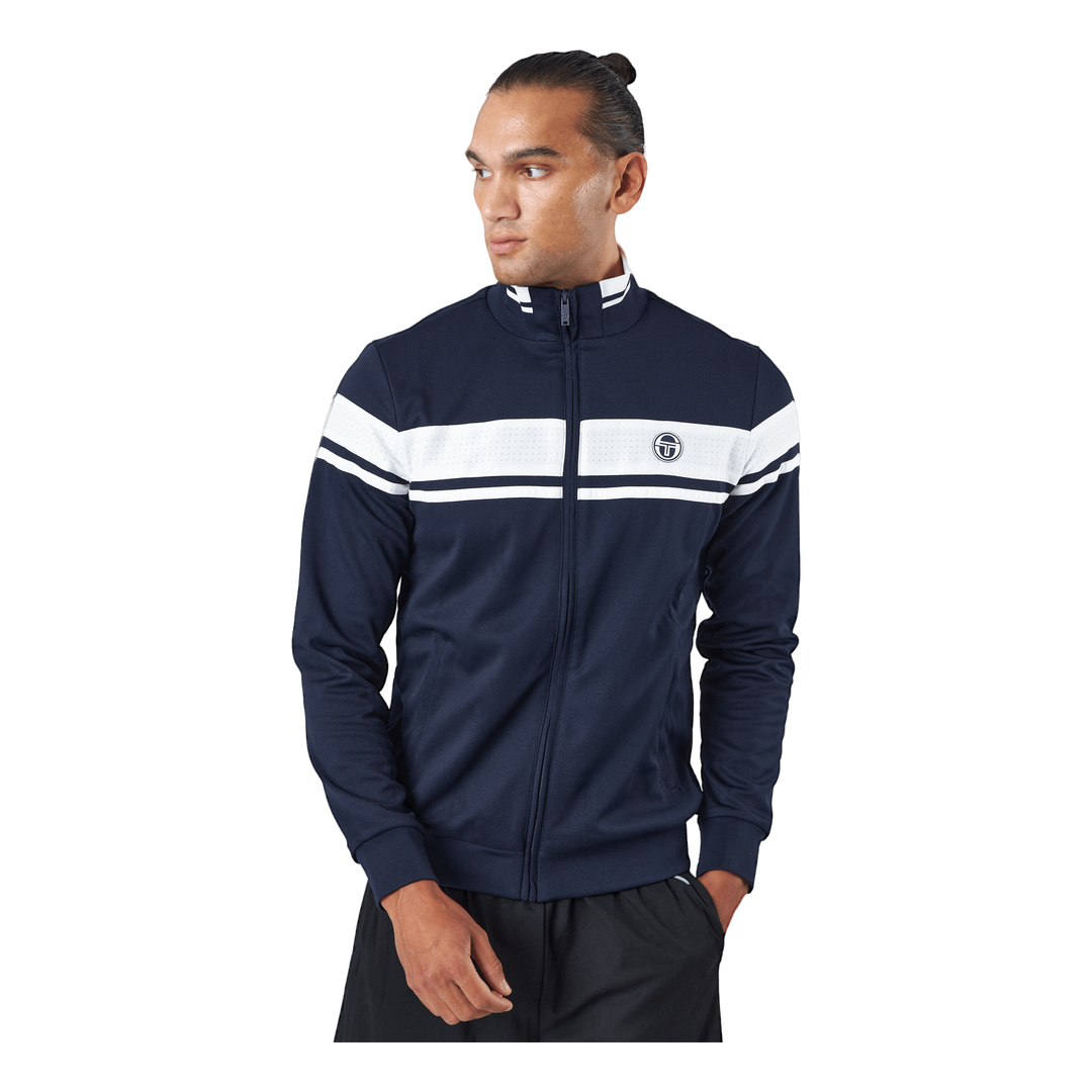 Sergio Tacchini Track Jacket Young Line Night Sky blanc De Blanc Sportamore