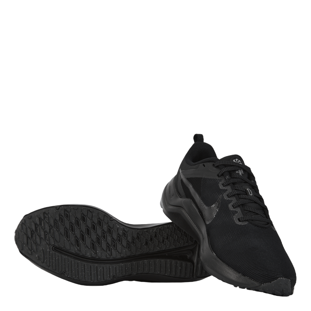 Downshifter 12 Women's Road Running Shoes BLACK/BLACK-DK SMOKE GREY-IRON GREY