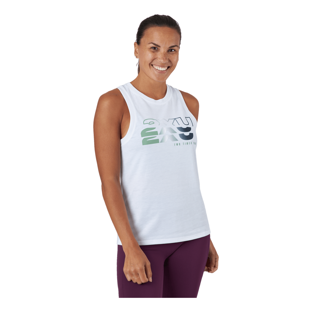 Form Tank White/willow Green