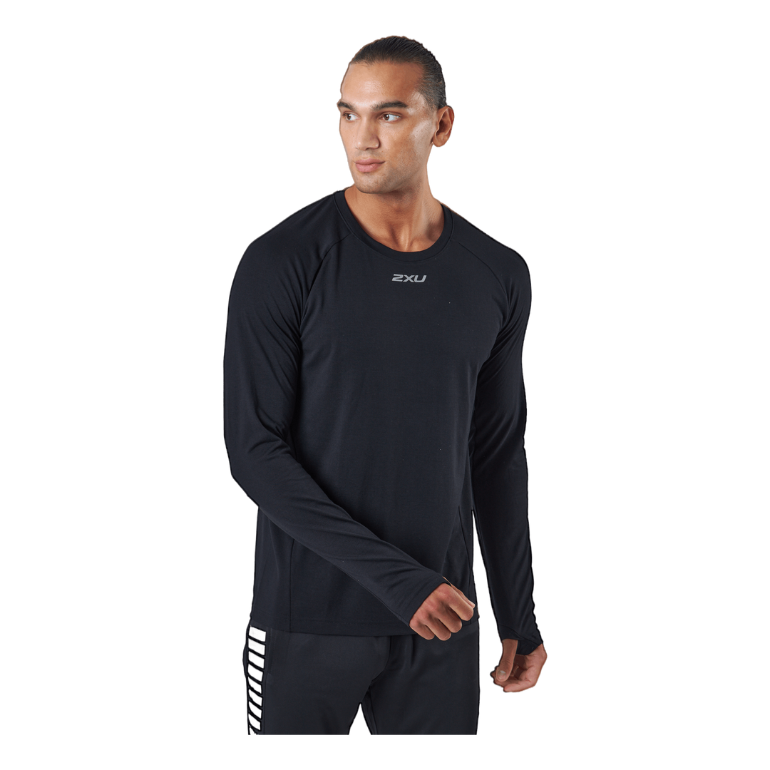 Ignition Base Layer L/s Black/silver Reflective