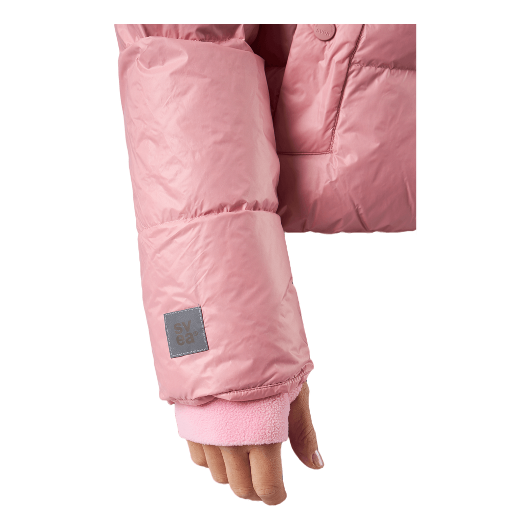 Volume Puffer Jacket Pink Edge