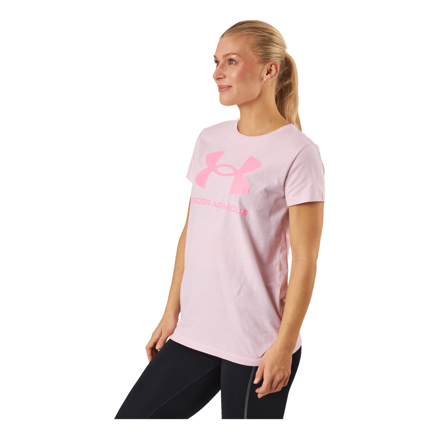 Under Armour Ua Sportstyle Logo Ss Prime Pink Sportamore